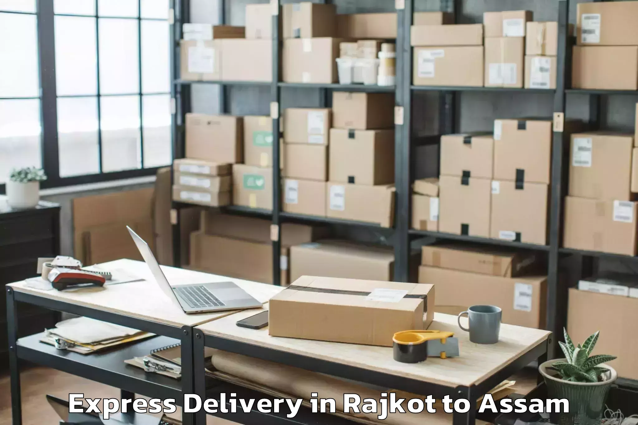 Professional Rajkot to Bagribari Pt Express Delivery